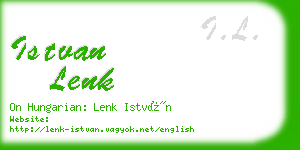 istvan lenk business card